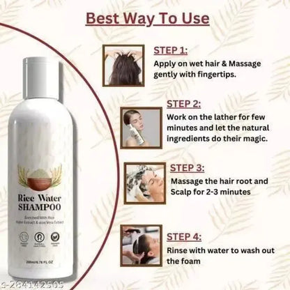 Rice water hair shampoo – pack of 2
