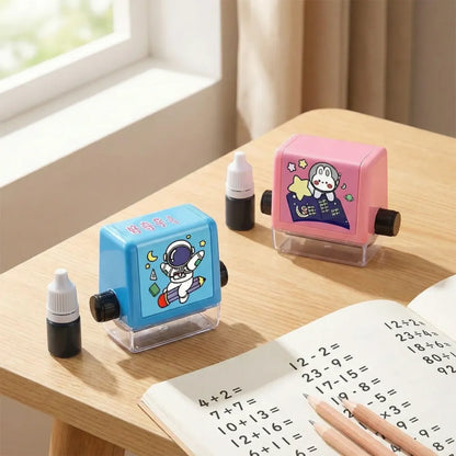 Roller math practice stamps