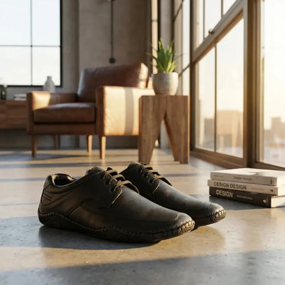 Roman black sandals for men - footwear