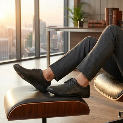 Roman black sandals for men - footwear
