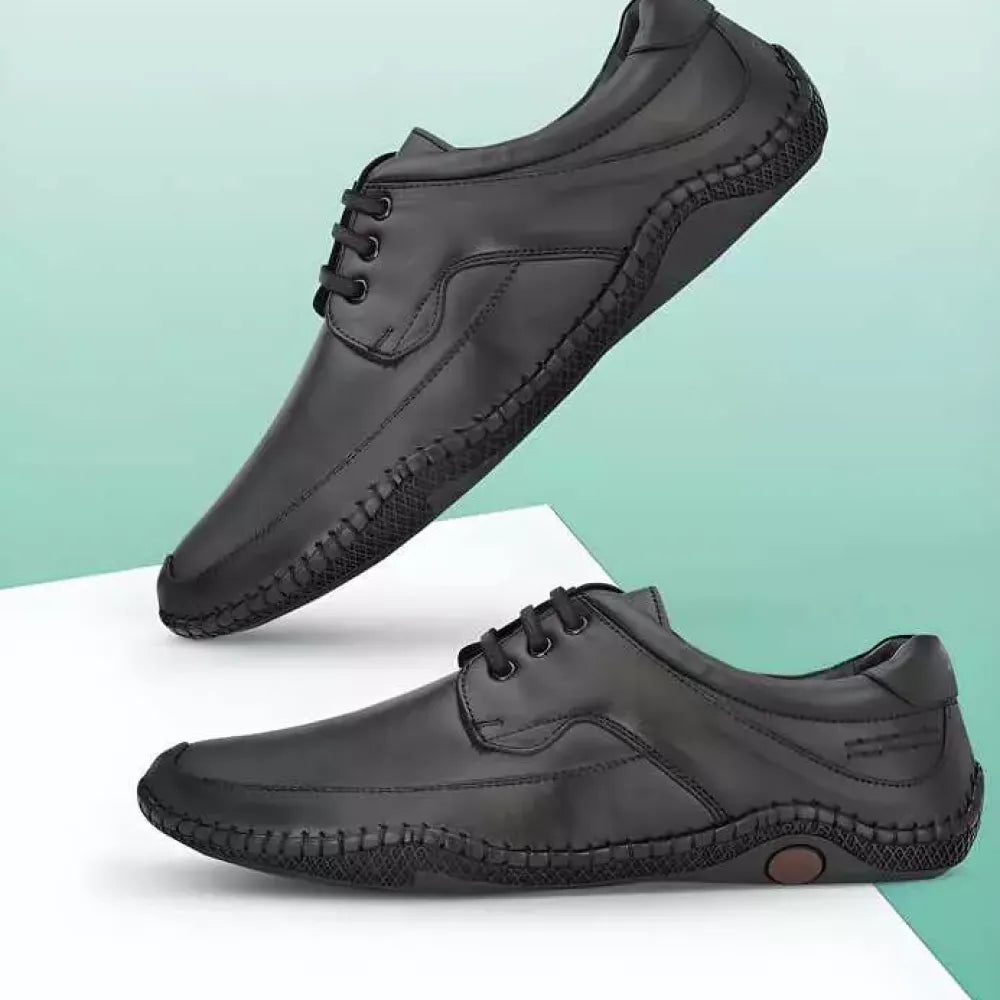 Roman black sandals for men