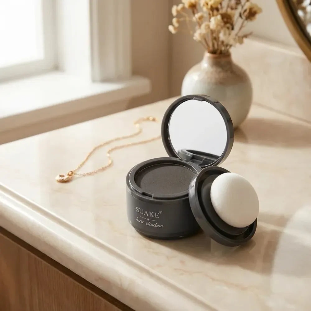 Root cover up hair powder – black