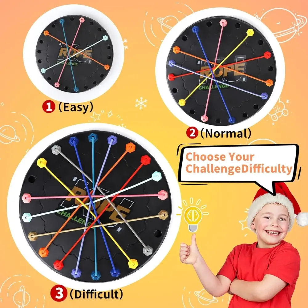 Rope sorting brain puzzle