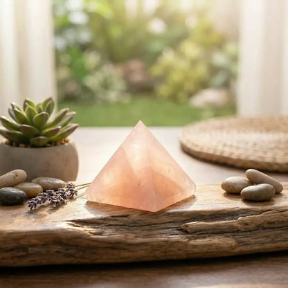 Rose quartz pyramid – pack of 1