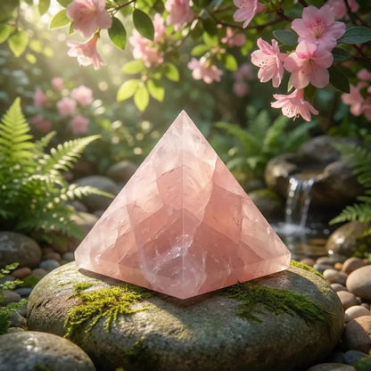 Rose quartz pyramid – pack of 1