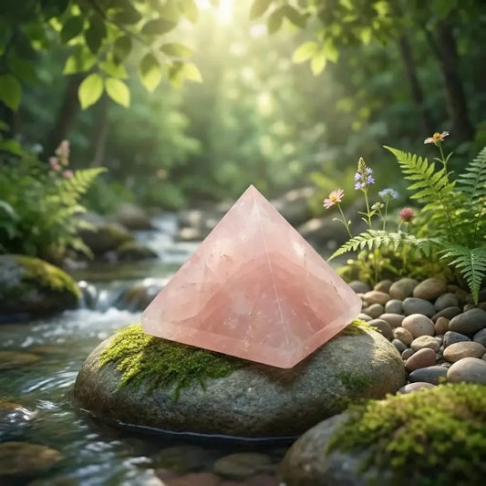 Rose quartz pyramid – pack of 1