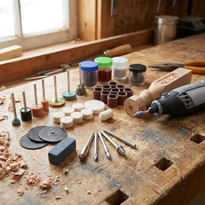 Rotary tool accessories kit - hardware