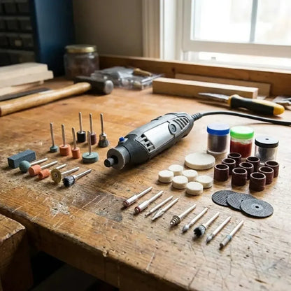 Rotary tool accessories kit - hardware