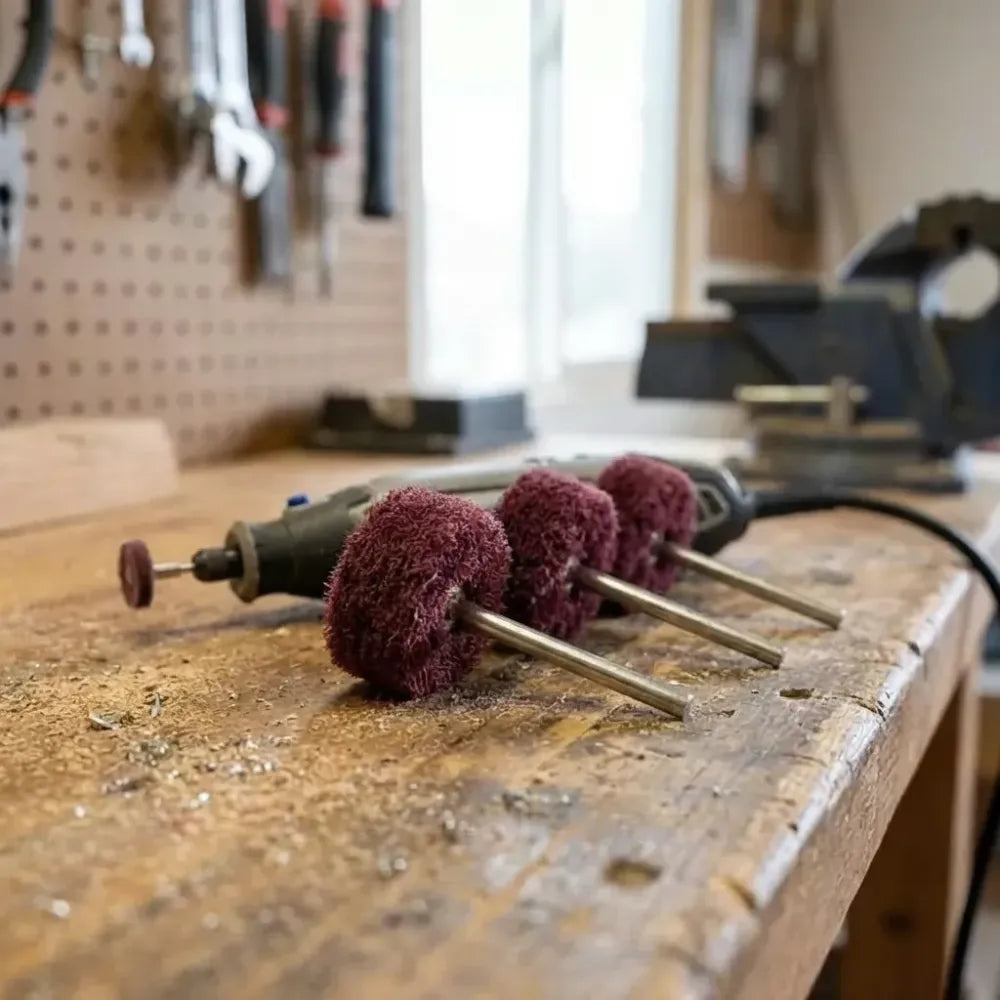 Rotary tool polishing wheel set (purple) - hardware