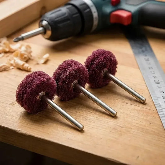 Rotary tool polishing wheel set (purple) - hardware