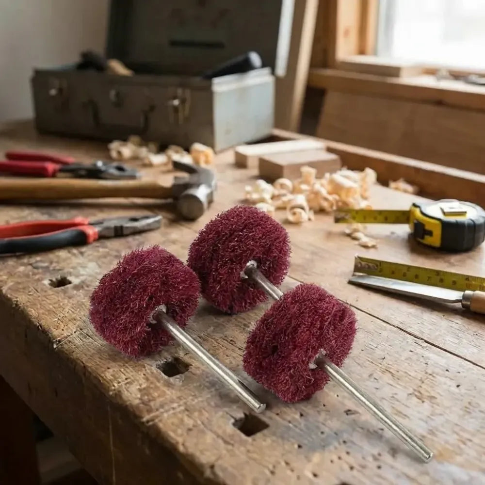 Rotary tool polishing wheel set (purple) - hardware