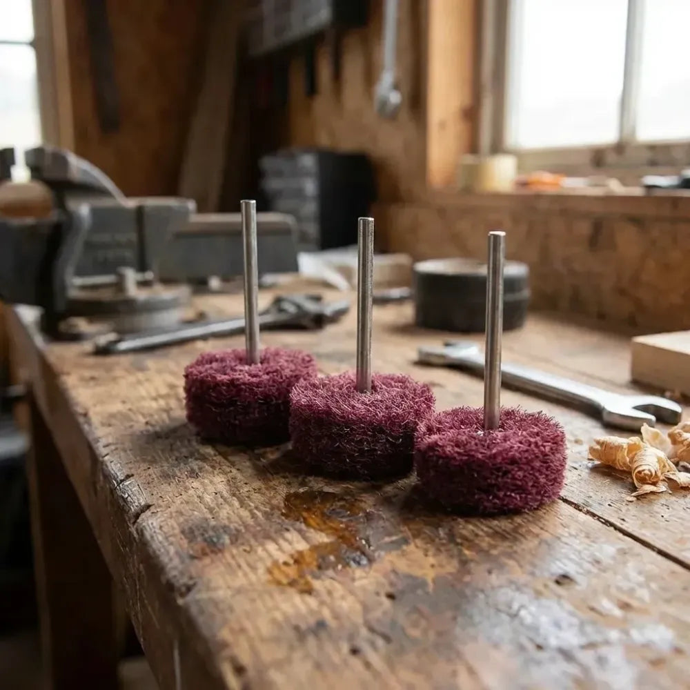 Rotary tool polishing wheel set (purple) - hardware