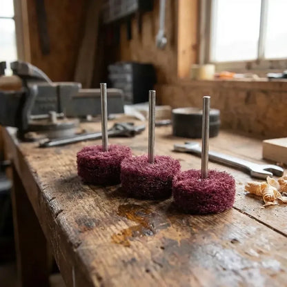 Rotary tool polishing wheel set (purple) - hardware