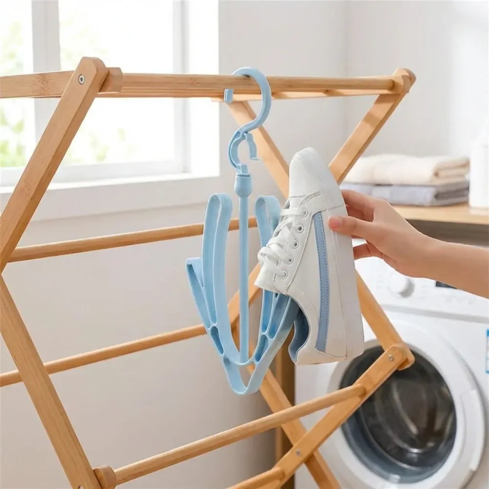 Rotatable shoe drying hanger - home improvement