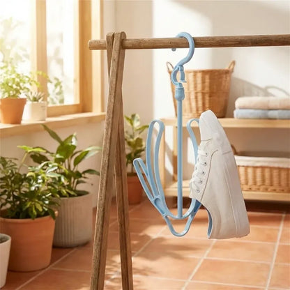 Rotatable shoe drying hanger - home improvement