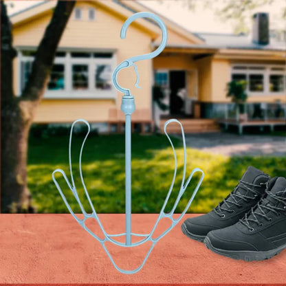 Rotatable shoe drying hanger - home improvement