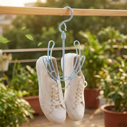 Rotatable shoe drying hanger - home improvement