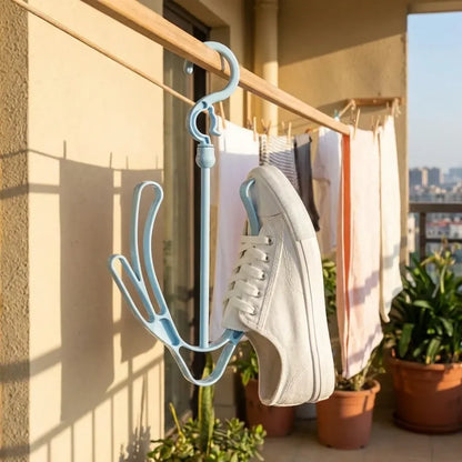 Rotatable shoe drying hanger - home improvement
