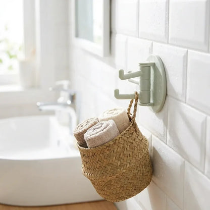 Rotatable sticky wall hooks - home improvement