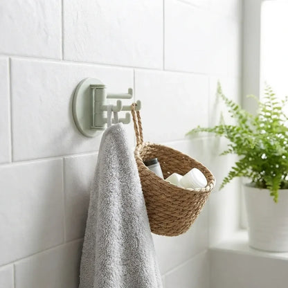Rotatable sticky wall hooks - home improvement