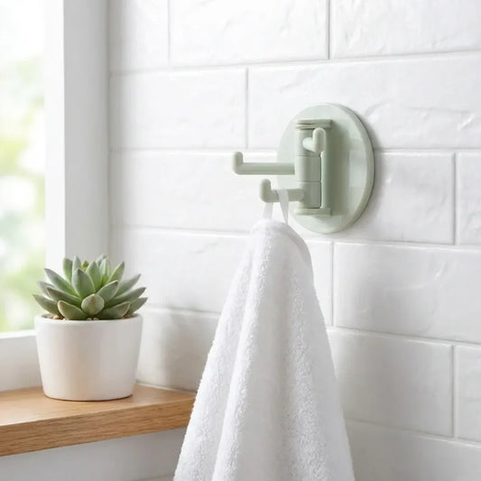 Rotatable sticky wall hooks - home improvement