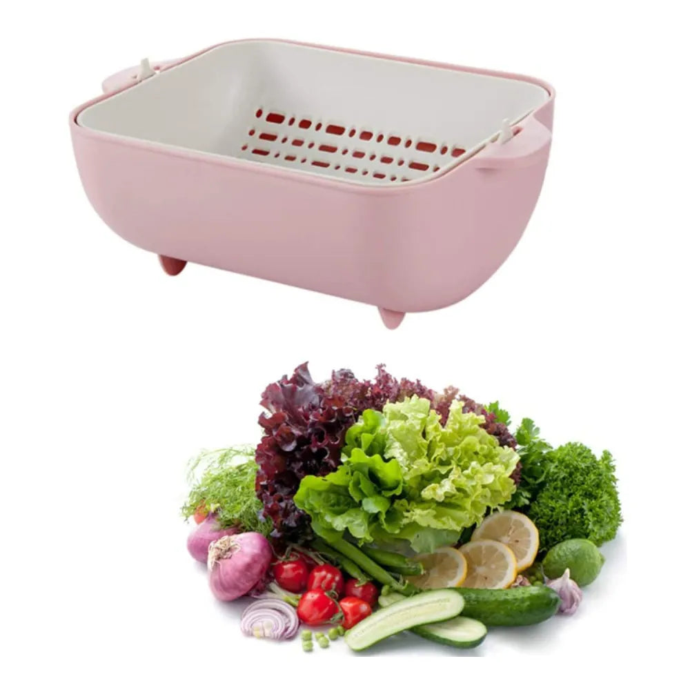 Rotatable strainer bowl set - home & kitchen