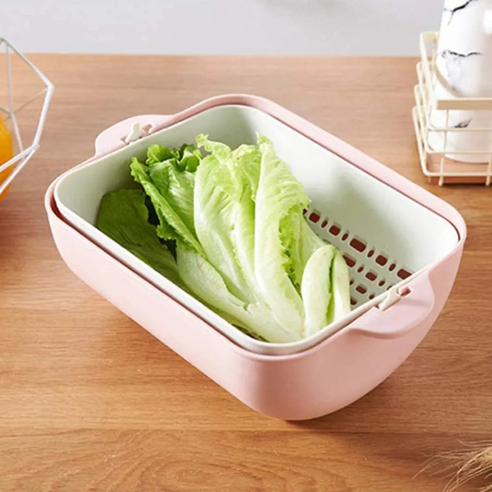 Rotatable strainer bowl set - home & kitchen