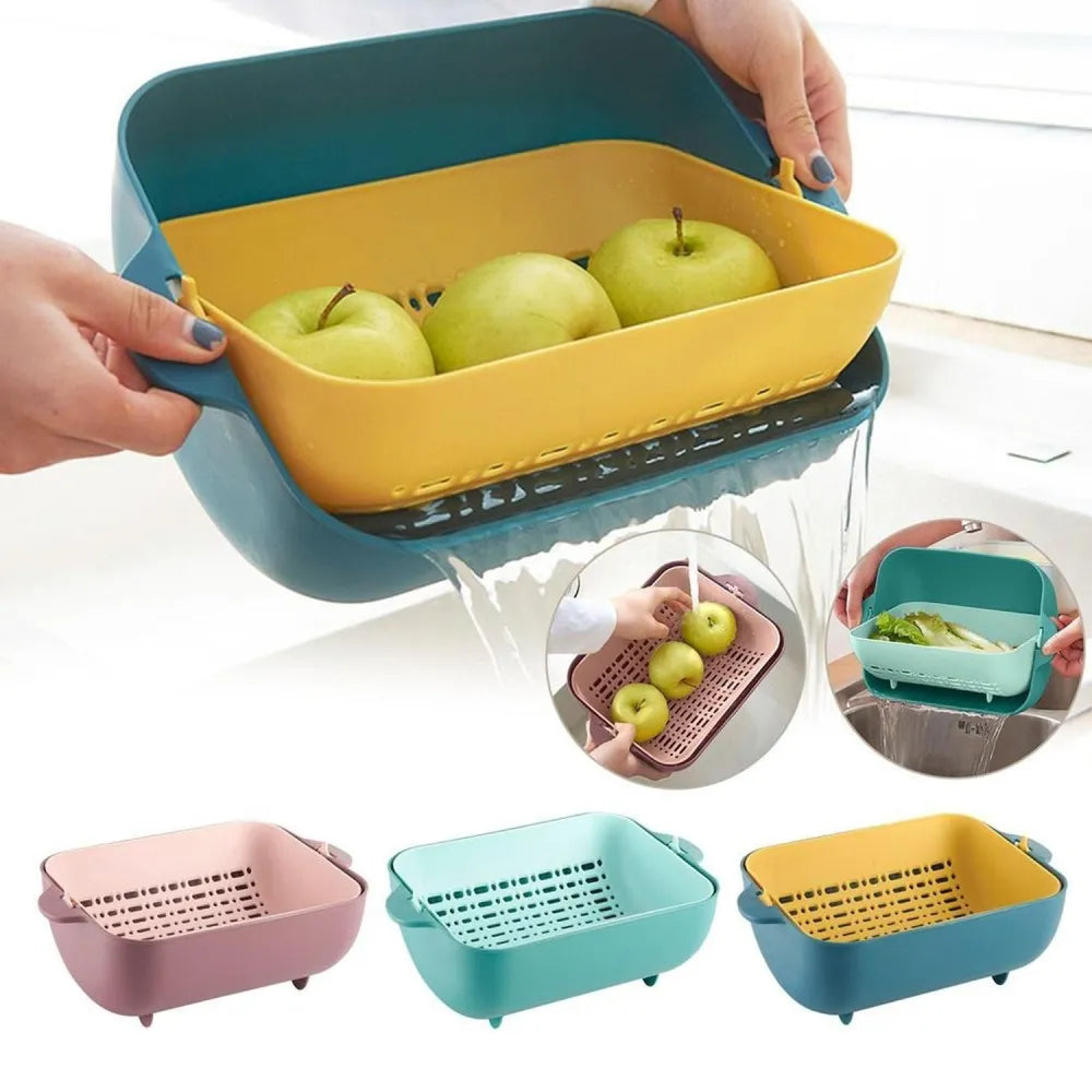 Rotatable strainer bowl set - home & kitchen