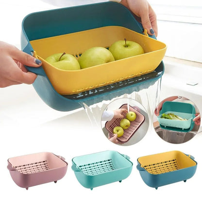 Rotatable strainer bowl set - home & kitchen