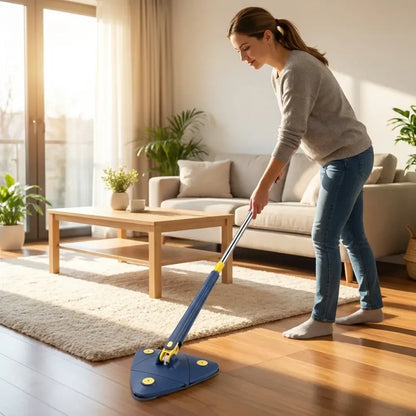 Rotatable triangle mop