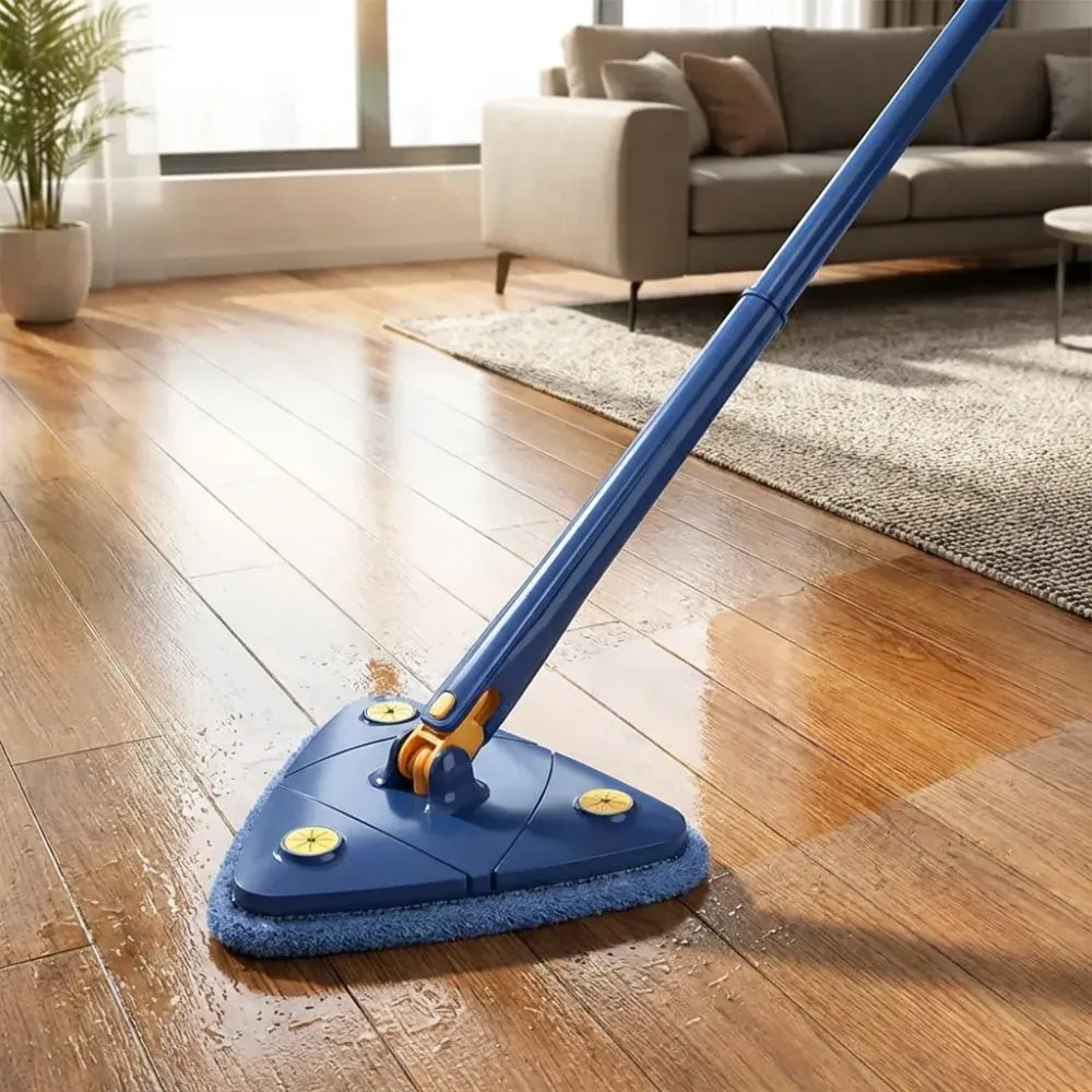 Rotatable triangle mop