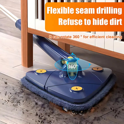 Rotatable triangle mop