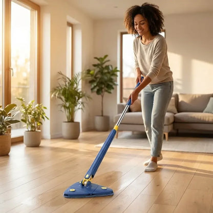 Rotatable triangle mop