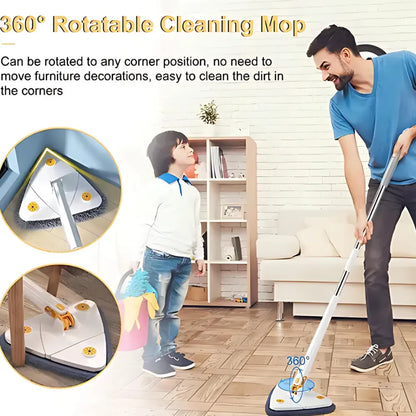 Rotatable triangle mop