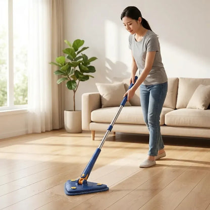 Rotatable triangle mop