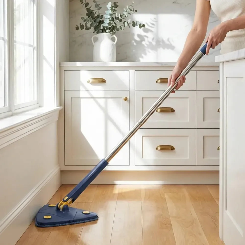 Rotatable triangle mop
