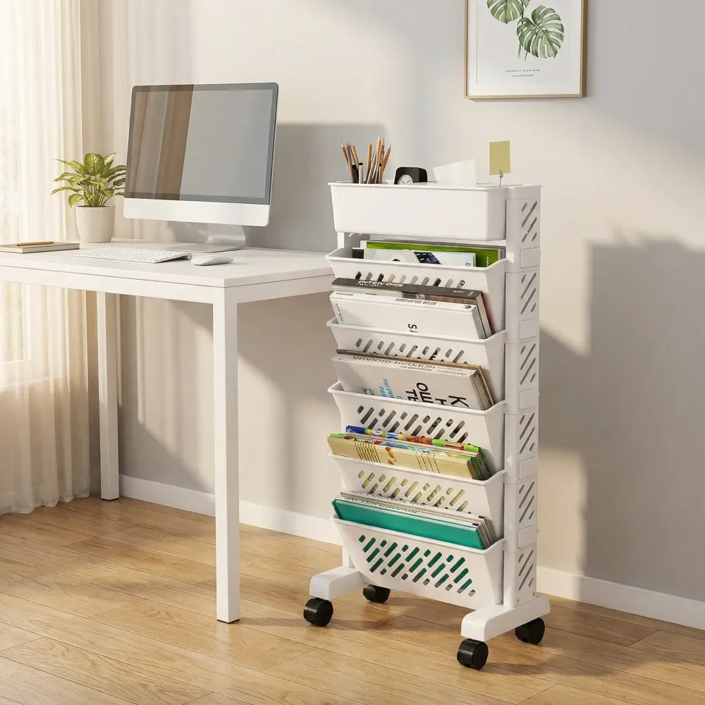 Rotating 5-tier book rack - home improvement
