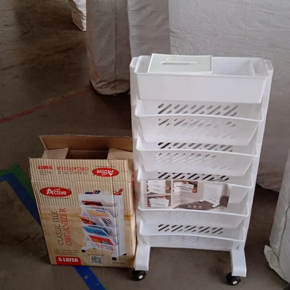 Rotating 5-tier book rack - home improvement