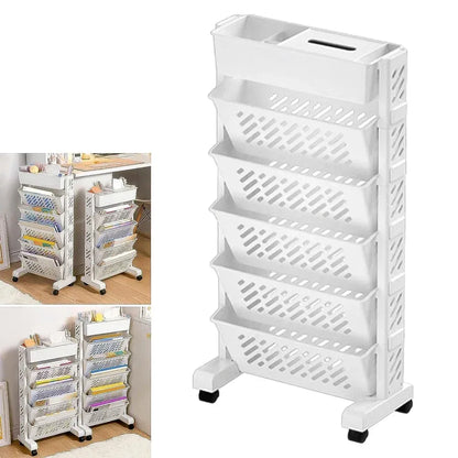 Rotating 5-tier book rack - home improvement