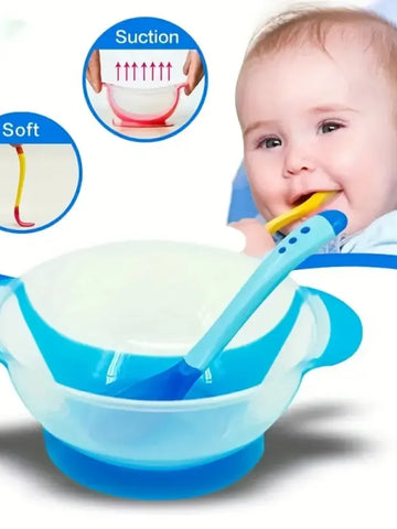Rotating Baby Feeding Bowl Set