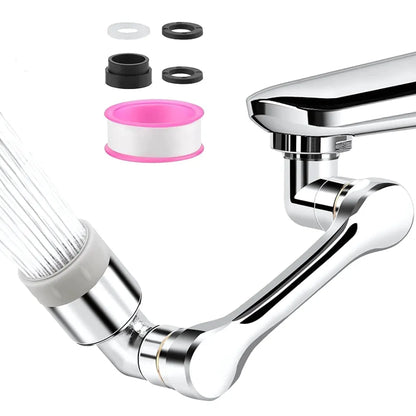 Rotating faucet extender