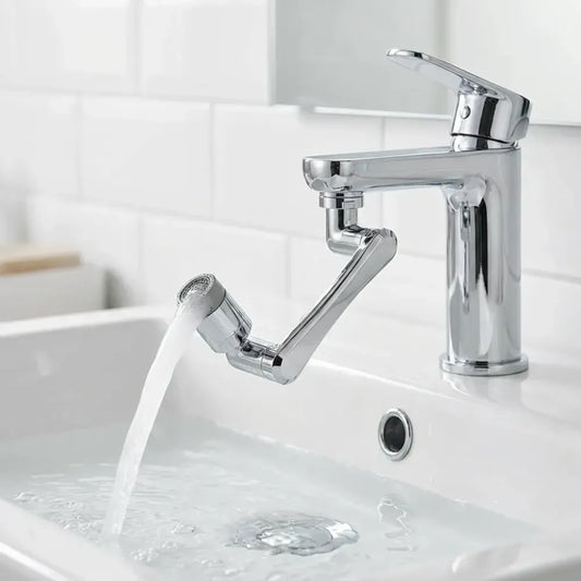 Rotating faucet extender