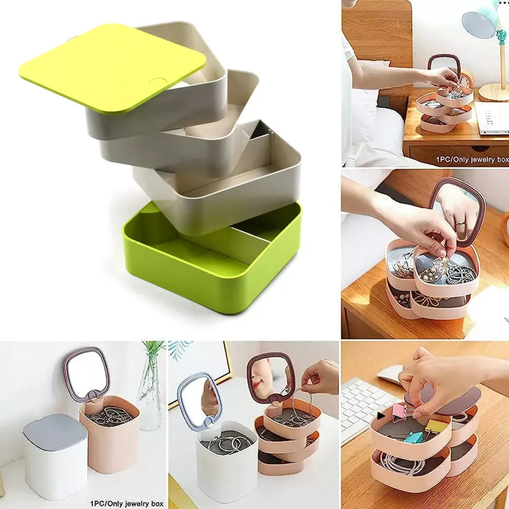 Rotating jewelry organizer