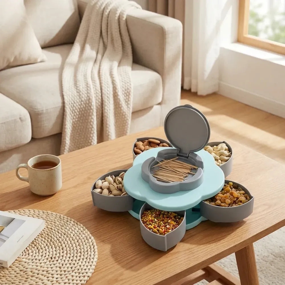 Rotating snack storage box - home & kitchen