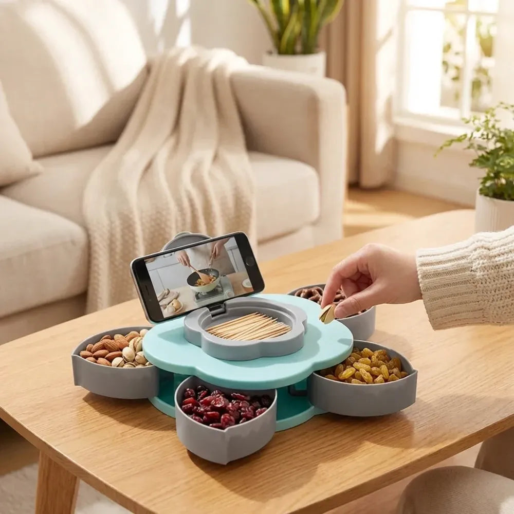 Rotating snack storage box - home & kitchen