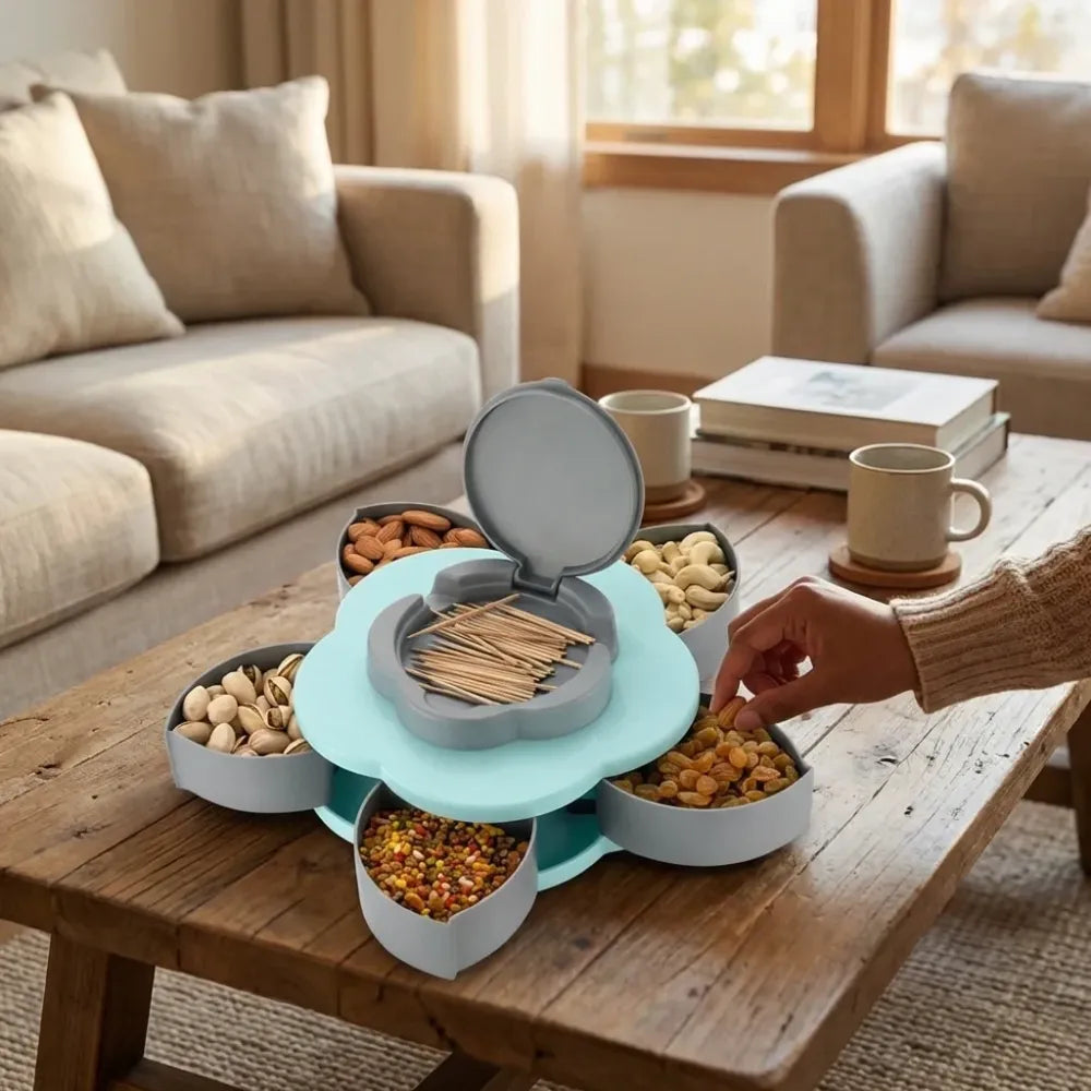 Rotating snack storage box - home & kitchen