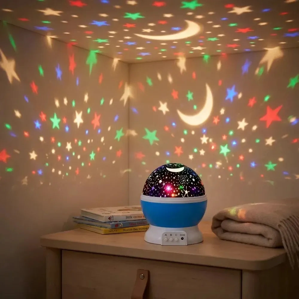 Rotating star projection lamp - home decor