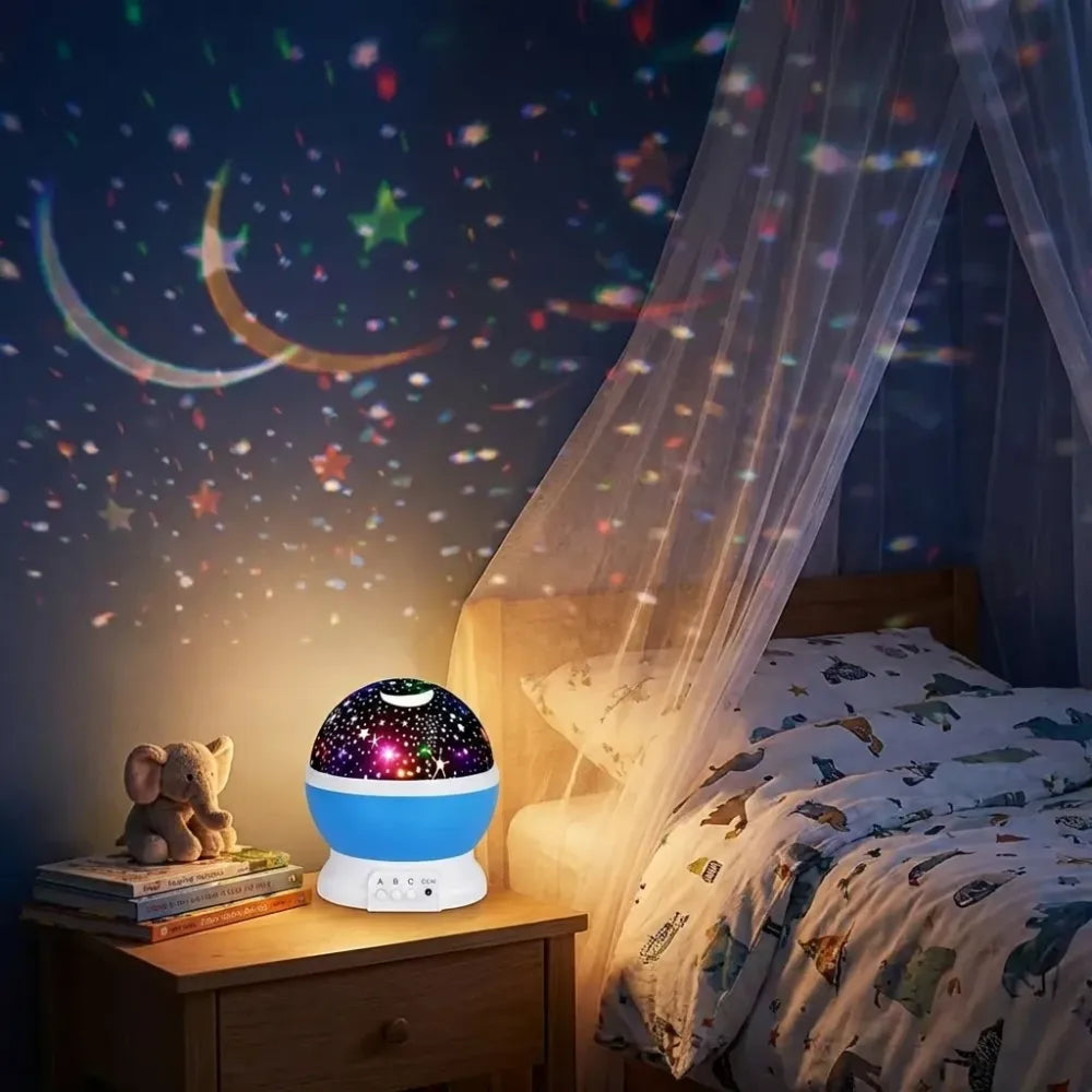 Rotating star projection lamp - home decor