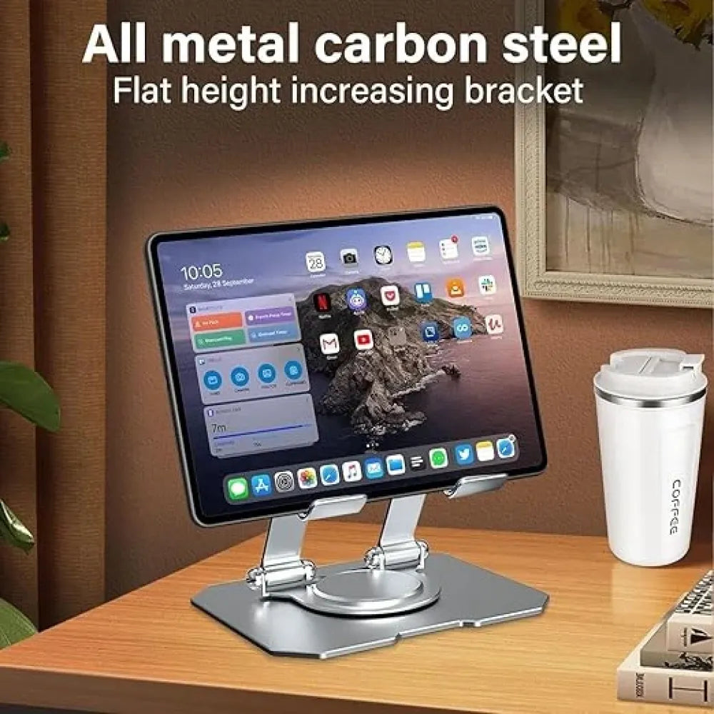 Rotating tablet stand – 360° base