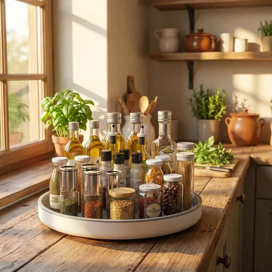 Round countertop organizer - home essentials